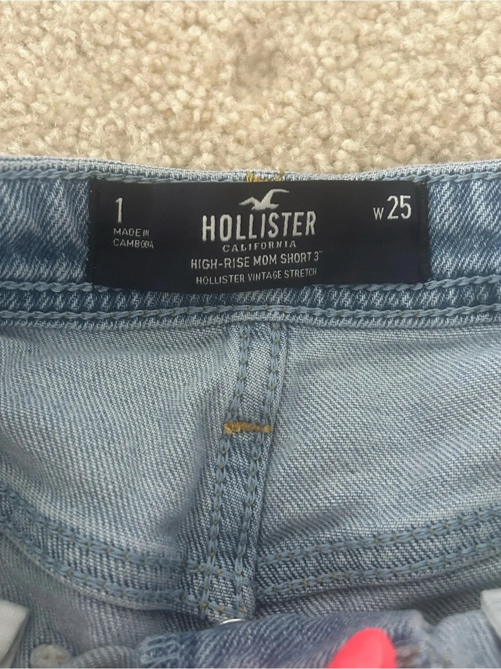 Light Blue Distressed Denim Women's Shorts